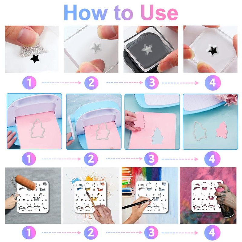 GLOBLELAND Cartoon Daily Penguins Clear Stamps Cutting Dies PET Painting