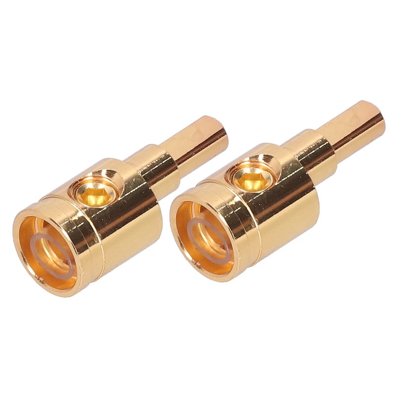 Wire Reducer, 2pcs 0GA Pure Copper Gold-Plated Wire Reducer Terminal