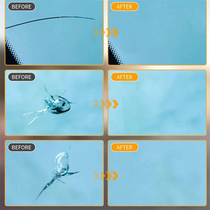 Automotive Glass Repair Kit Fluid Fix Car Windshield Resin Chip