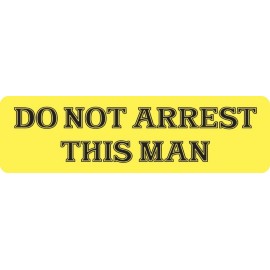 USA Biker Goods Do Not Arrest This Man Motorcycle Helmet Sticker Y