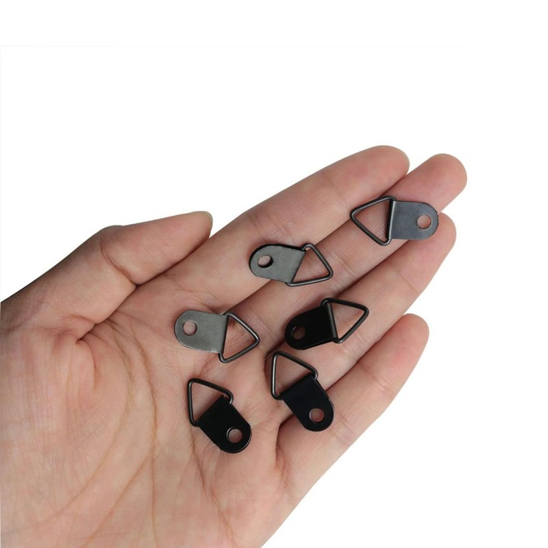 Yohong 100 Pieces Small Triangle Ring Picture Hanging Kit, Suitable