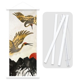 Ywlake Tenugui Tapestry Stick Magnet Width 21cm Poster Hanger B3 Wooden Poster Frame 210mm Width Tenugui Frame Tenugui Stick Poster Hanging Frame Wood Picture Frame Suitable for Photo, Map, Print,