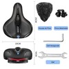 BELSVOR Comfortable Bicycle Saddle, Bicycle Saddle with Double Spring Shock