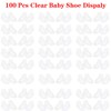 100 Pieces Clear Plastic Baby Feet Display, Baby Booties Crochet