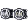 Angel Eyes Light 30W 3000LM LED Front Foglight 10‑30V Universal