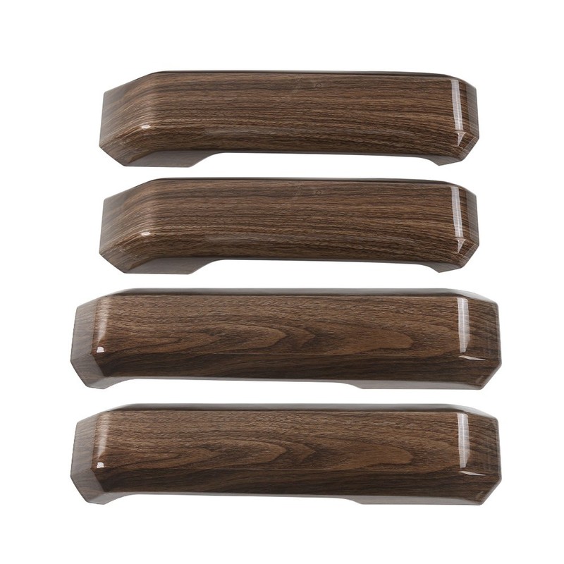 Voodonala Wood Grain Inner Door Handle Covers Trim for Ford