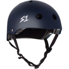 S1 Lifer Helmet for Skateboarding, BMX, and Roller Skating - EPS Fusion Foam, CPSC & ASTM Certified - Navy Matte Medium (54.6 cm)