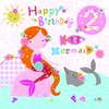 Cherry Orchard Girl Little Mermaid 2 Today Birthday Card