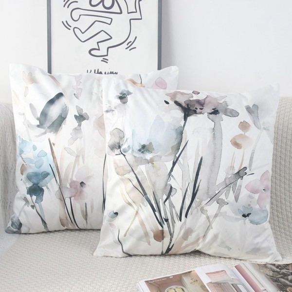 NIULAA Velvet Cushion Covers 40cm x 40cm Set of 2