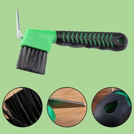 Nereds 6Pcs Horse Hoof Pick Brush with Deluxe Soft Grip Touch Rubber Handle Portable Hoofpick Horse Grooming Tools for Horse Hoof Care