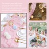 YOUTHLOXUS 90x300cm Pink Table Runner, Semi-Sheer Cheesecloth Table Runner, Wedding