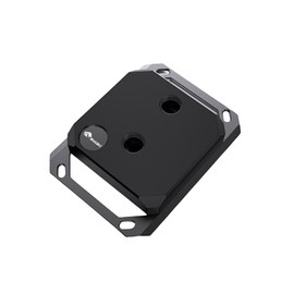 Bykski CPU-XPR-C-M High-Efficiency CPU Water Cooling Block - Featuring High Flow Optimized 0.2mm Fins - Clean Design - for AMD Ryzen 3/5/7/9 (AM4/AM5) - Black (POM)