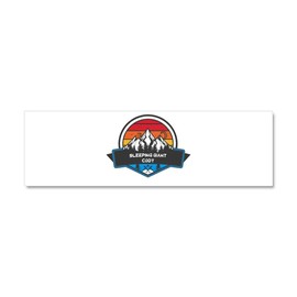 CafePress Sleeping Giant Ski Resort Cody Wyoming 10" x 3", Bumper Magnet