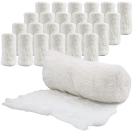 Cotton Gauze Roll-kerlix Gauze Bandage Rolls -24 Rolls -STERILE - 4 Inches X 12 feet -Extra Absorbency - Medical Gauze Bandage -6 ply - Latex Free -Each roll Individual Wrapped-Hospital Grade Quality