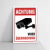 Videoüberwachung Sign, 20 x 30 cm, 3 mm Thick Hard