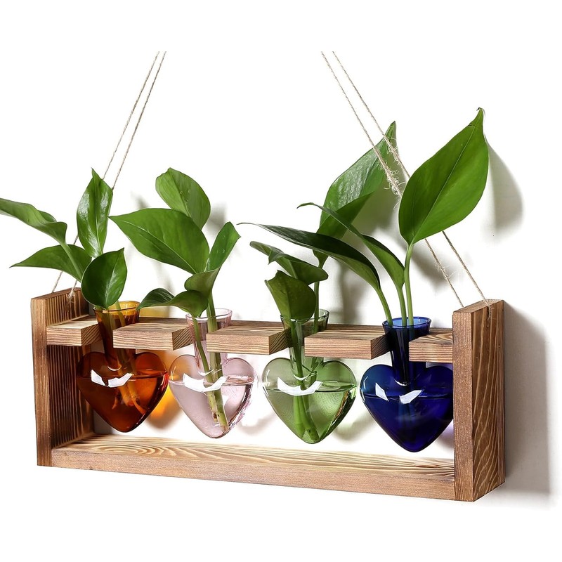 Kingbuy Replacement Heart Shaped Glass Vase Without Side-Hole - 2