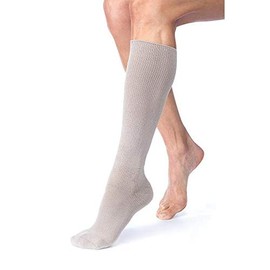 JOBST® FarrowHybrid ADIW 20-30 mmHg Knee High Wide Foot Compression Liner Taupe / Large / Closed Toe