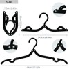 24 Pcs Travel Hangers Cruise Essentials 2025 Portable Folding Clothes