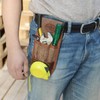TOURBON Canvas Tool Pouch Belt Tape Measure Plier Wrench Holder