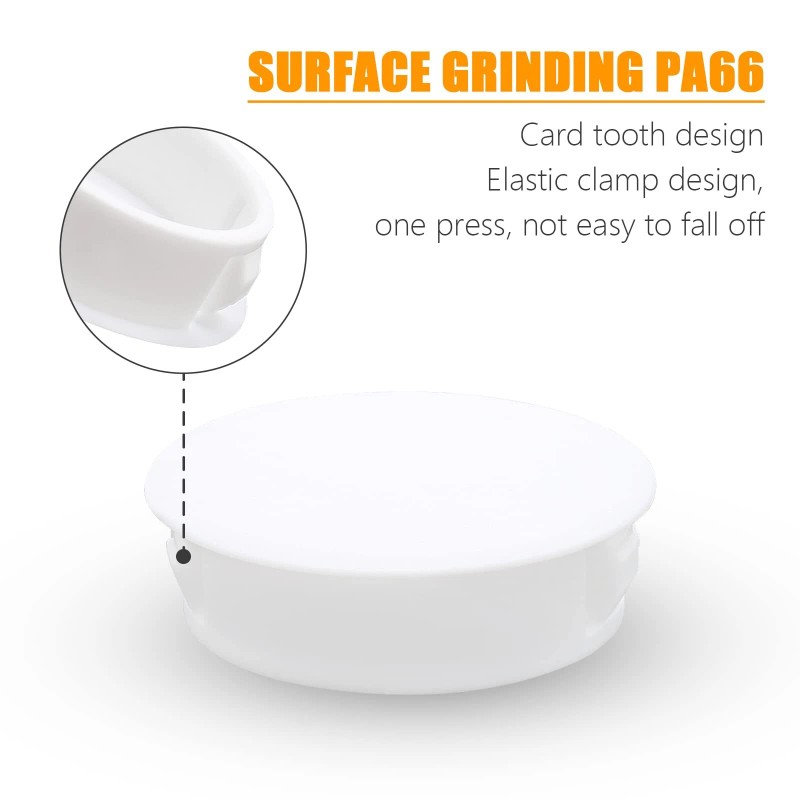 Suiwotin 30PCS 32mm(1 1/4) White Hole Plugs Pipe Insert End