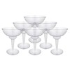 MATANA - 10 Multi-Use Plastic Margarita Cocktail Glasses, Clear Daiquiri