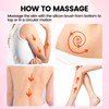 DOCOCO Meridian Massage Brush, 2Pcs Cellulite Massager Brush, Massage Body