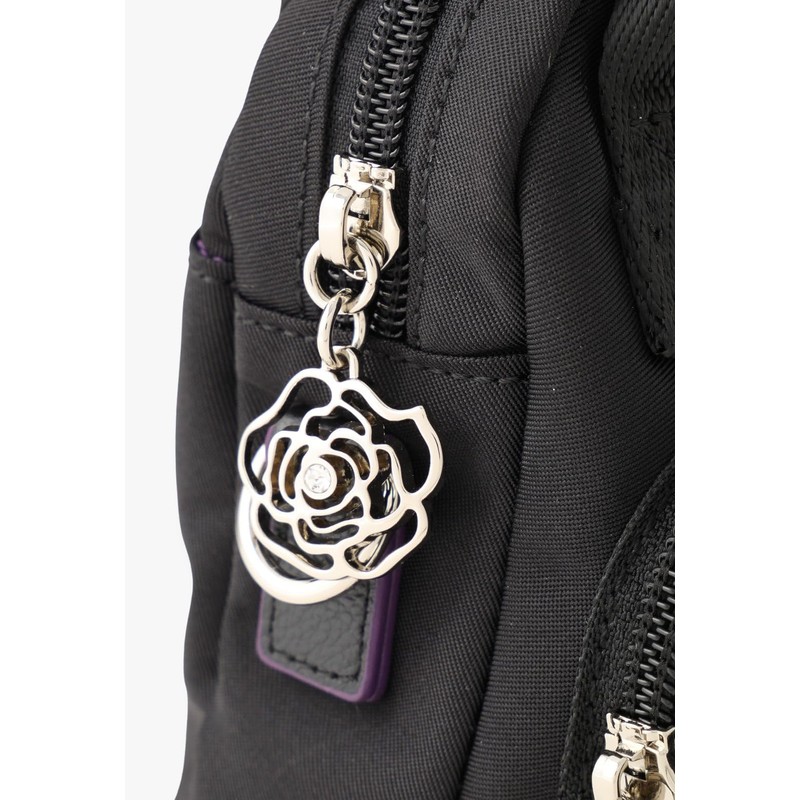 [ANNA SUI] Anna Sui Voyage 2-Way Mini Shoulder Bag, Black