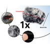 Lhbwhiz Microphone Windscreen, Muff Fur Windscreen, Mini Wind Pop Filter
