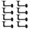 Storystore Industrial Pipe Shelf Brackets, 8 Pack Iron L-Shaped Shelving