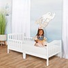 Dream On Me Sydney Toddler Bed in White, Greenguard Gold