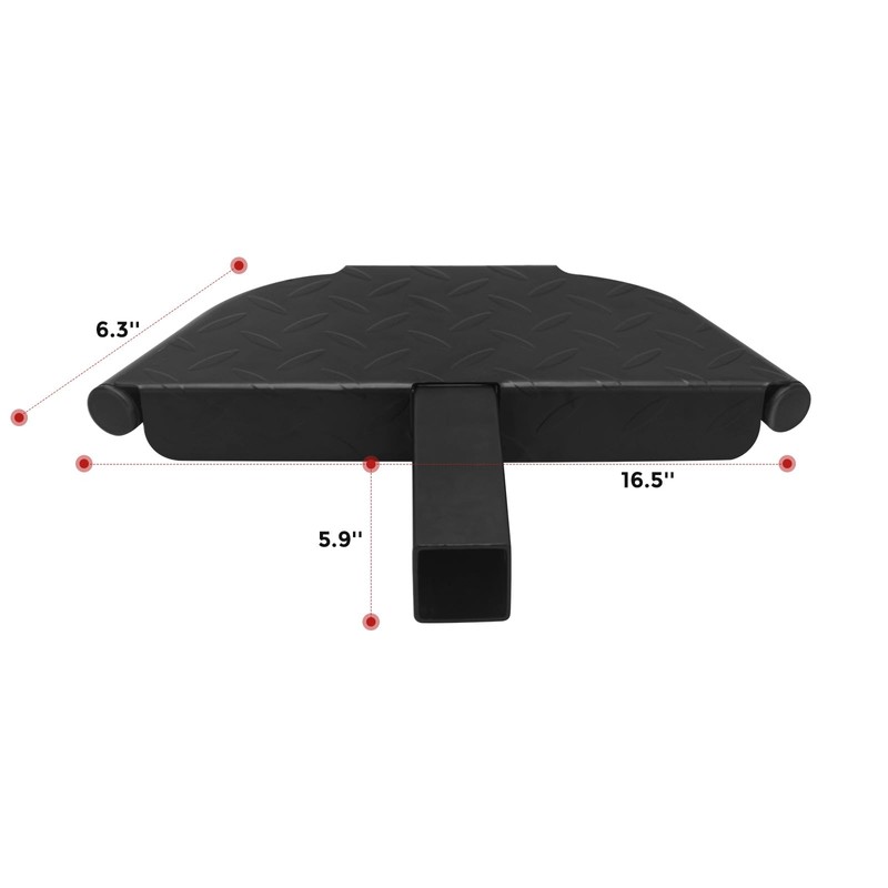 Universal Tow Hitch Step for 2 inch Receivers, Towing Bumper