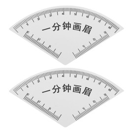 Didiseaon 2pcs Fast Drawing Eyebrow Ruler PVC Mapping Tools Eyebrow Ruler Stencil Shaping Permanents Makeup Drawing Guide Accessories