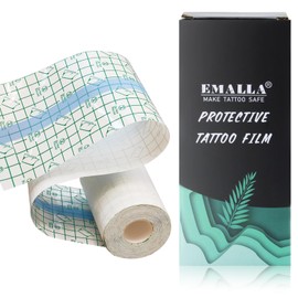 Rayyl Tattoo Folie 10cm x 10m, Rayyl Second Skin Tattoo Folie Heilung Wasserdichte Klebebandage PU Tape Duschpflaster
