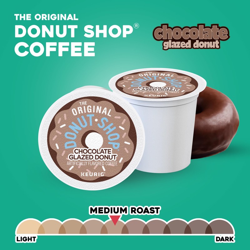 The Original Donut Shop Coffee Chocolate Glazed Donut Keurig Single-Serve