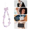 LUVI Beaded Phone Charm Lanyard Wrist Strap Love Heart Bow