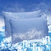 LINENOVA 2 Pack Cooling Pillowcase,Japanese Arc-Chill Tech,Q-MAX>0.43 Cooling Fiber Absorbs