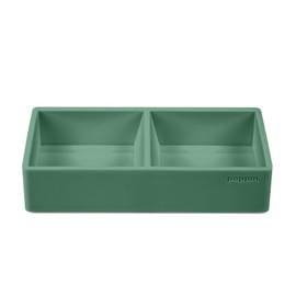 Poppin Super Stacked Desk Set - Sage, Medium Accessory Tray, Letter Tray, This + That Tray, Double-Compartment Pen Cup and 6 Signature Ballpoint Pens, Complete Office Organizer Set