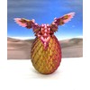 Crystal Winged Dragon with Dragon Egg, 3D Printed Articulated Dragon