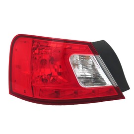 ALLIGATOR AUTO LIGHTS Replacement for Mitsubishi Galant 2009 2010 2011 2012 DOT/SAE Compliant, Halogen Tail Light Assembly With Bulbs, Left/Driver Side Outer, 8330A731 / MI2800134
