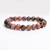 Natural Black Rhodonite Healing Stone Bracelet – Grounding & Emotional