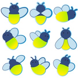 Kolldenn 72 Pcs Firefly Cutouts Paper Firefly Bulletin Board Cutouts Shaped Die Cut for Classroom Decor Teachers DIY Craft School Bulletin Board Decorations
