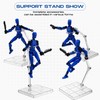 RattanView 6 Set Action Figure Stand with Screwdriver Doll Figure
