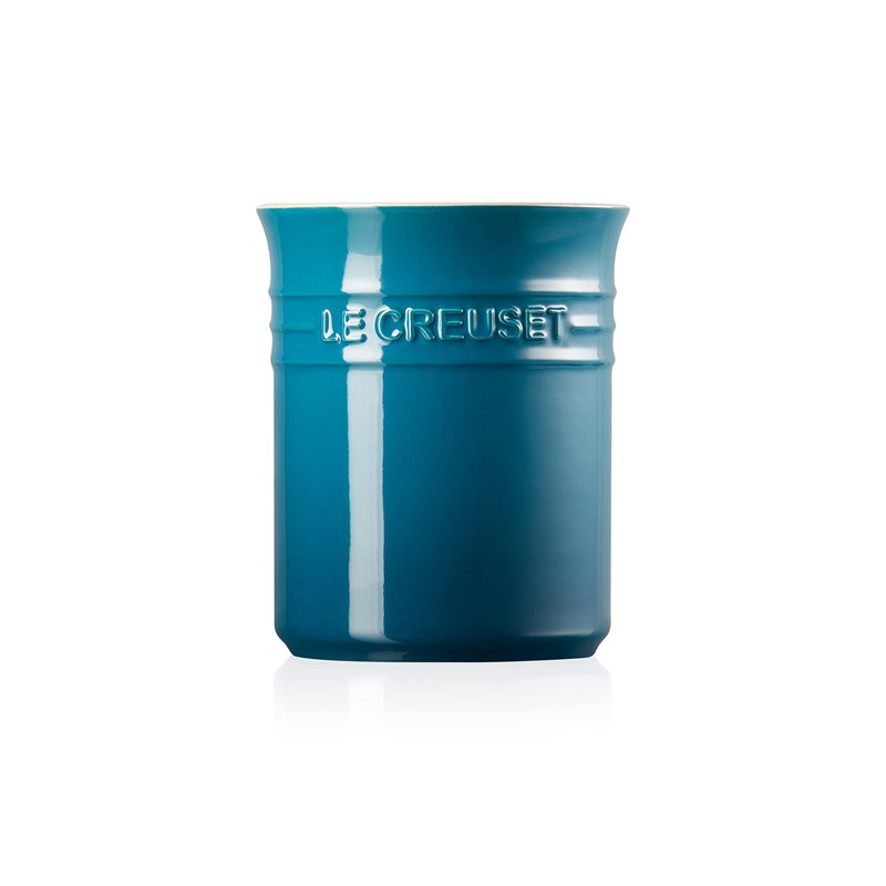 Le Creuset Stoneware Small Utensil Jar, 1.1 Litres, Deep Teal,