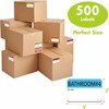 MKUCCD 500 pcs 20 Designs Pre-Printed Color-Coded Home Moving Packing