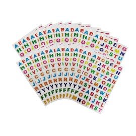 ZYYC 1400 Pieces Colorful Alphabet Stickers Glitter Letter Stickers（20 Sheets） Self-Adhesive Shiny Stickers Used for Greeting Cards, Home Decoration, Children's Art and Craft Supplies