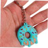Abaodam Pack of 12 Doughnut Keyrings, Jewellery Pendants, Doughnuts Pendants