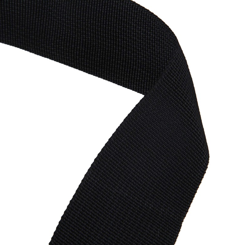 Black Laptop Shoulder Strap, Adjustable Bag Strap Replacement with Metal