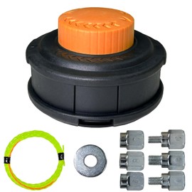 Universal Weed Eater Head, Speed Feed Trimmer Head String Trimmer Head Weed Wacker Head Replacement for Echo, Ego, Dewalt, Stihl, Husqvarna Trimmer Weed Eater, with 14FT/0.095 Trimmer Line