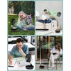 Primevolve Portable Oscillating Standing Fan,Rechargeable Battery Operated USB Floor Table