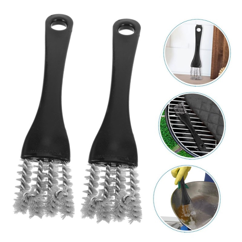Operitacx Multi-use Stove Cleaning Brush Bbq Grill Brush Set for